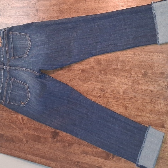 Kut from the Kloth Roll Cuff Cropped Straight Leg Jeans size 10 - Picture 7 of 9